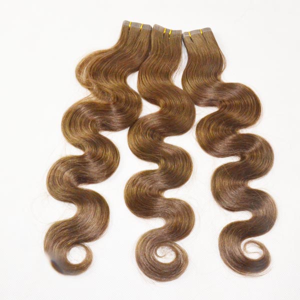 Cheap virgin brazilian body wave tape hair LJ118